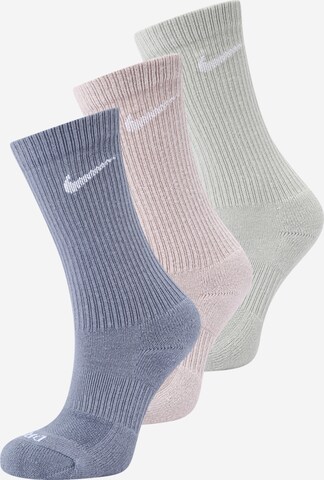 Chaussettes de sport 'Everyday' NIKE en beige : devant