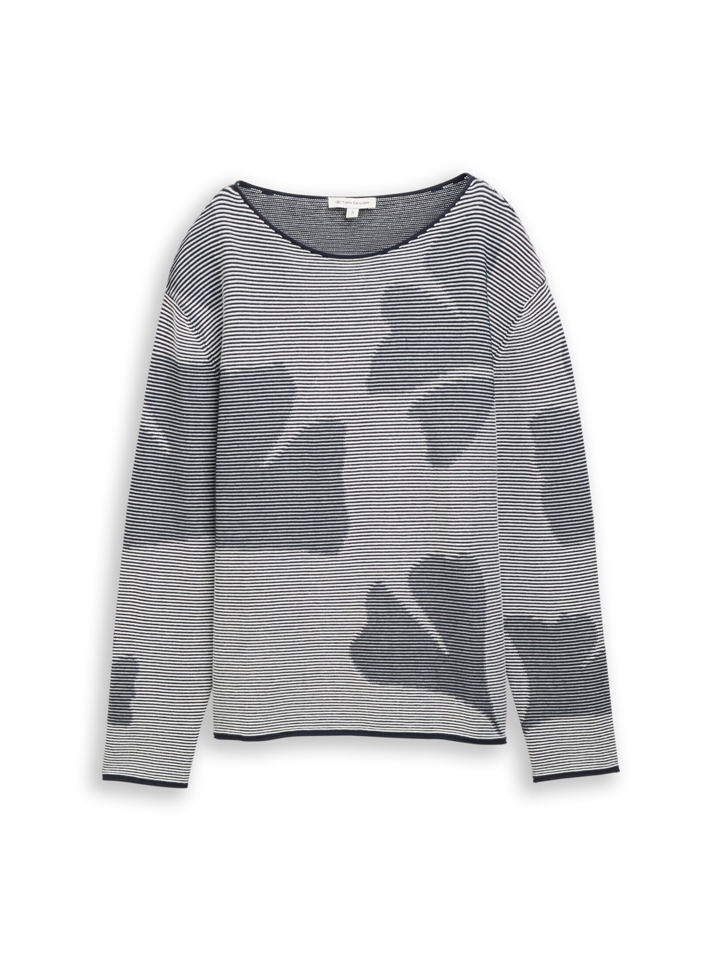 TOM TAILOR Trui in Bruin: voorkant