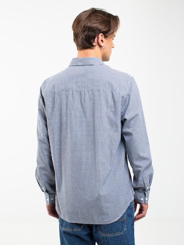 BIG STAR Regular fit Button Up Shirt 'Mersinino' in Blue