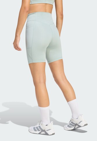 ADIDAS PERFORMANCE Skinny Sportbroek 'Optimé Essentials' in Groen