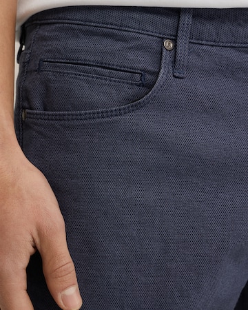 WE Fashion Slimfit Hlače | modra barva