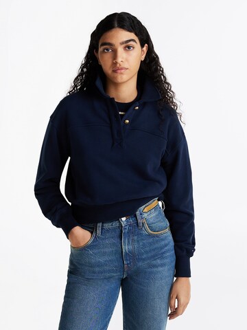 Sweat-shirt TOMMY HILFIGER en bleu : devant