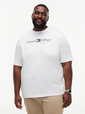 Tommy Hilfiger Big & Tall Μπλουζάκι σε λευκό: μπροστά