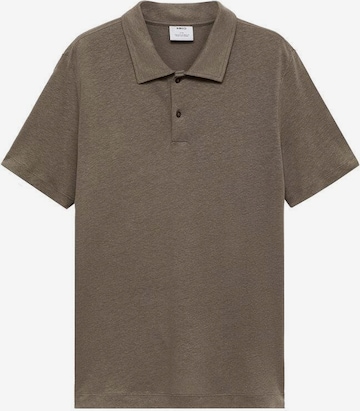 MANGO MAN Shirt 'Amberes' in Brown: front