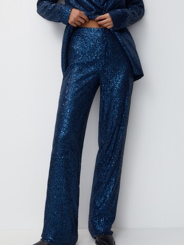 Pull&Bear Loose fit Pants in Blue: front