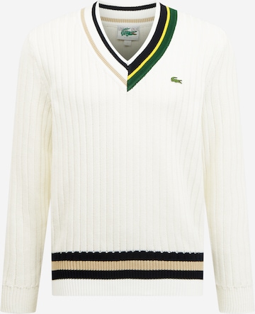 LACOSTE Sweater in White: front