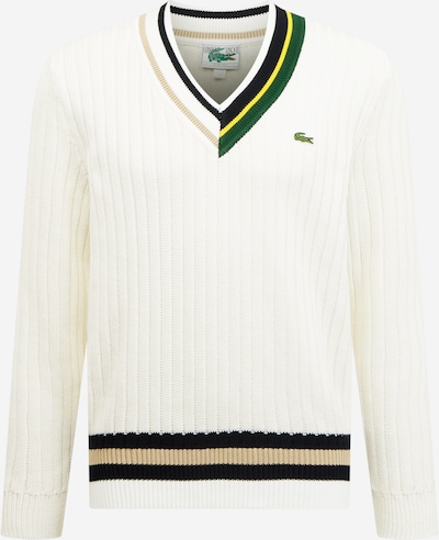 LACOSTE Sveter - béžová / žltá / trávovo zelená / čierna / biela, Produkt