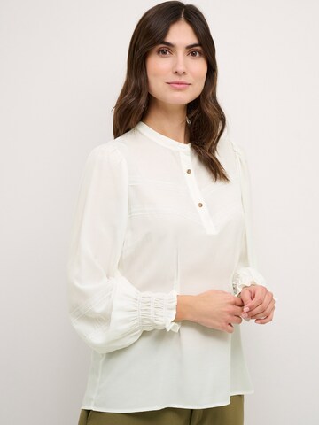 CULTURE - Blusa 'Asmine' em branco: frente