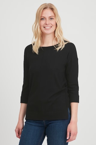 Fransa Sweater in Black: front