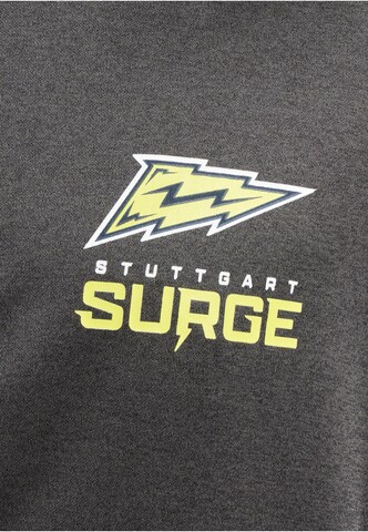 European League of Football Jacke 'DefShop x European League of Football Stuttgart Surge' in Grau: Vorderseite