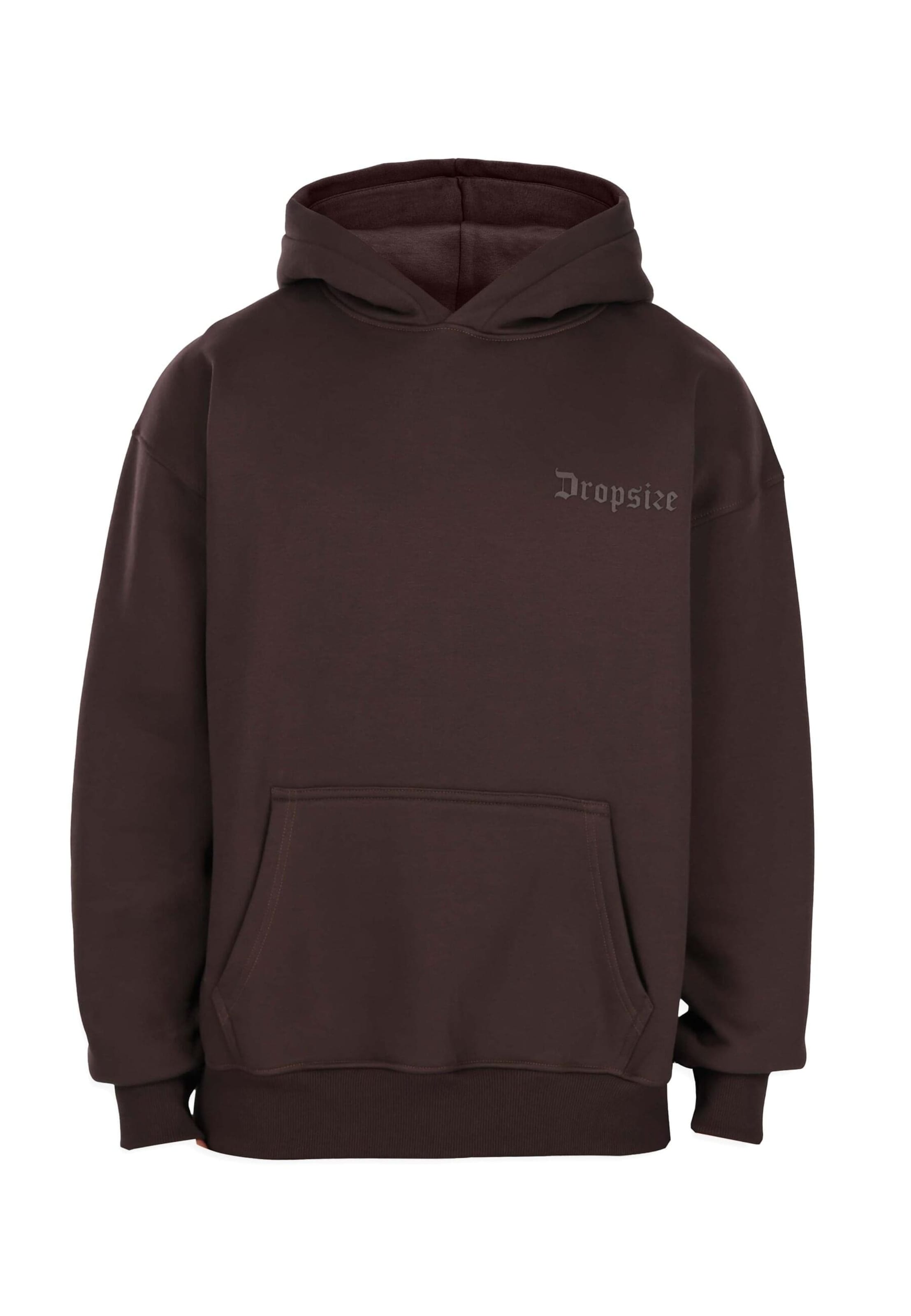 Dropsize Sweatshirt in Bruin: voorkant