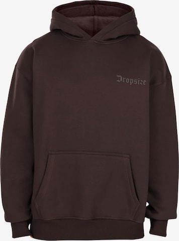 Dropsize Sweatshirt in Bruin: voorkant