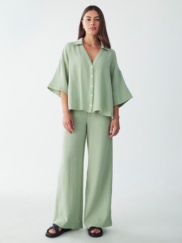 St MRLO Loosefit Broek 'LETTY' in Groen