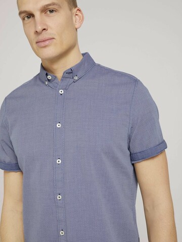 TOM TAILOR Regular Fit Hemd in Blau