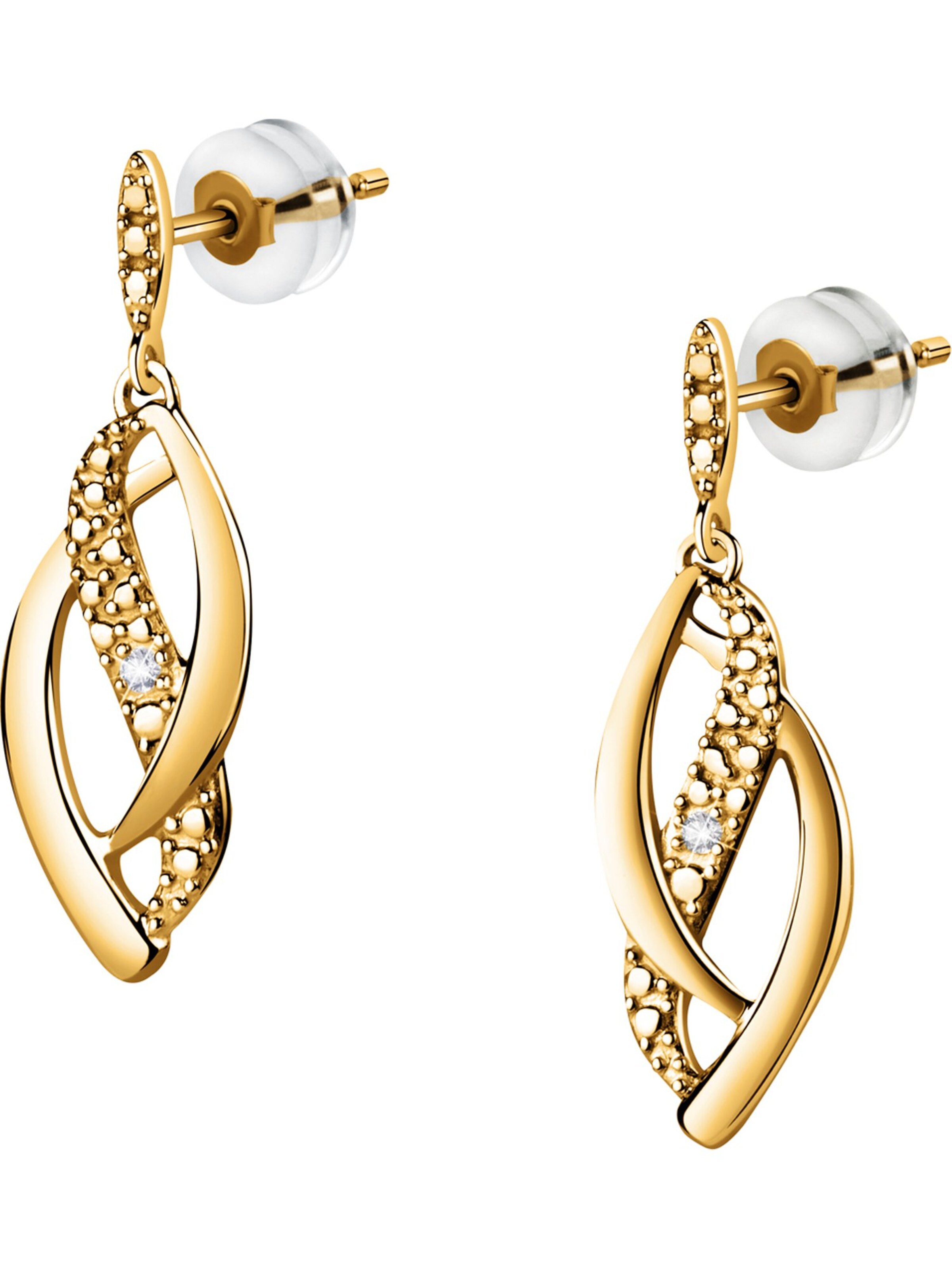 CHRIST Earrings in Yellow: front