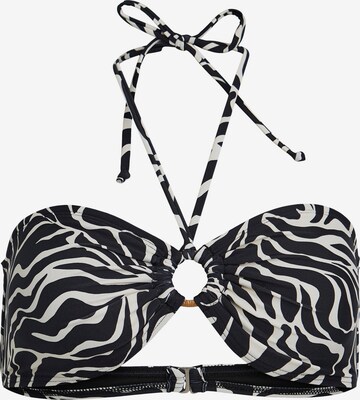 OBJECT Bandeau Bikiniöverdel 'MASE' i svart: framsida