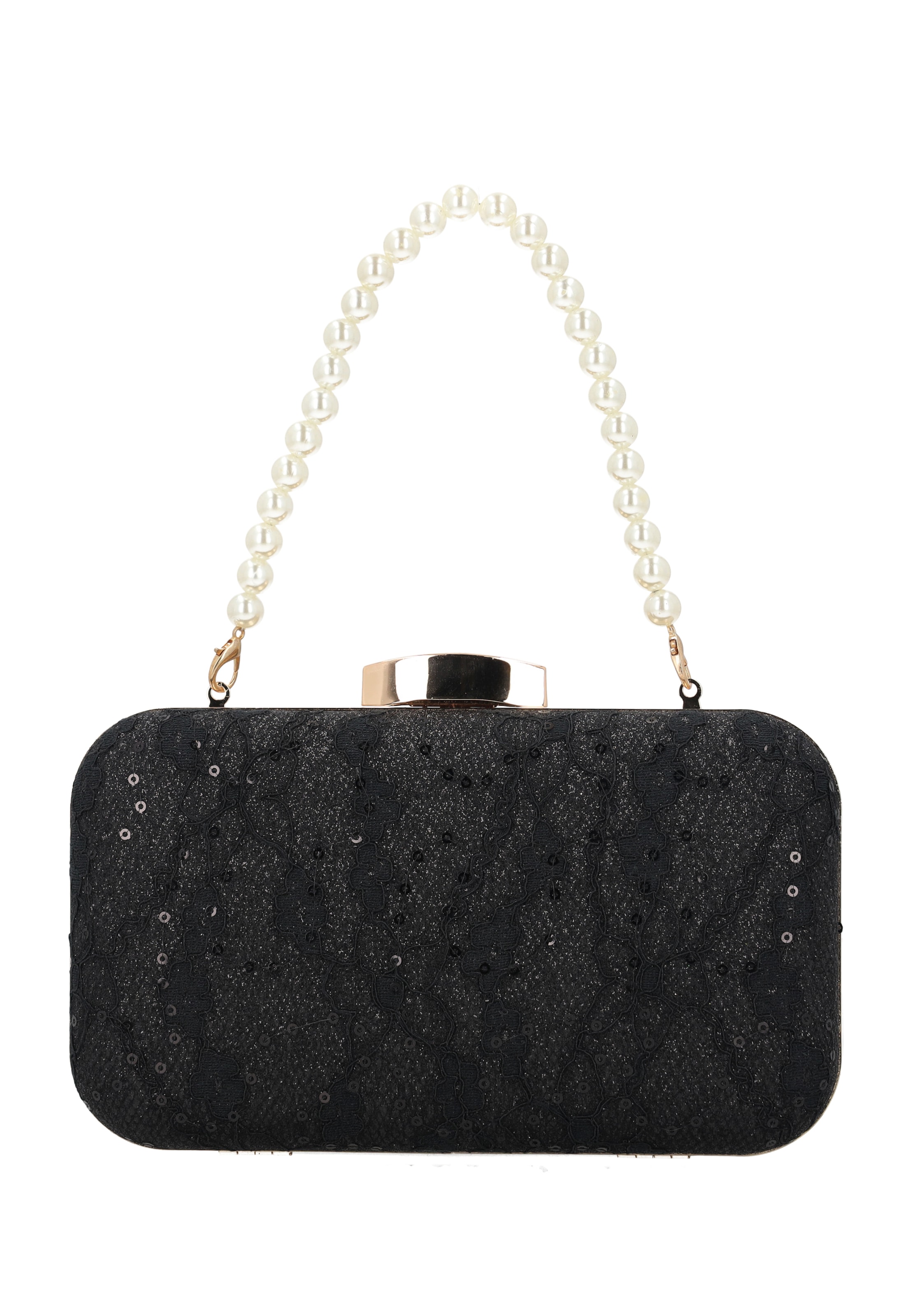 faina Clutch in Schwarz: Vorderseite