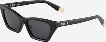 FURLA Okulary przeciwsłoneczne 'SFU777' w kolorze czarny: przód