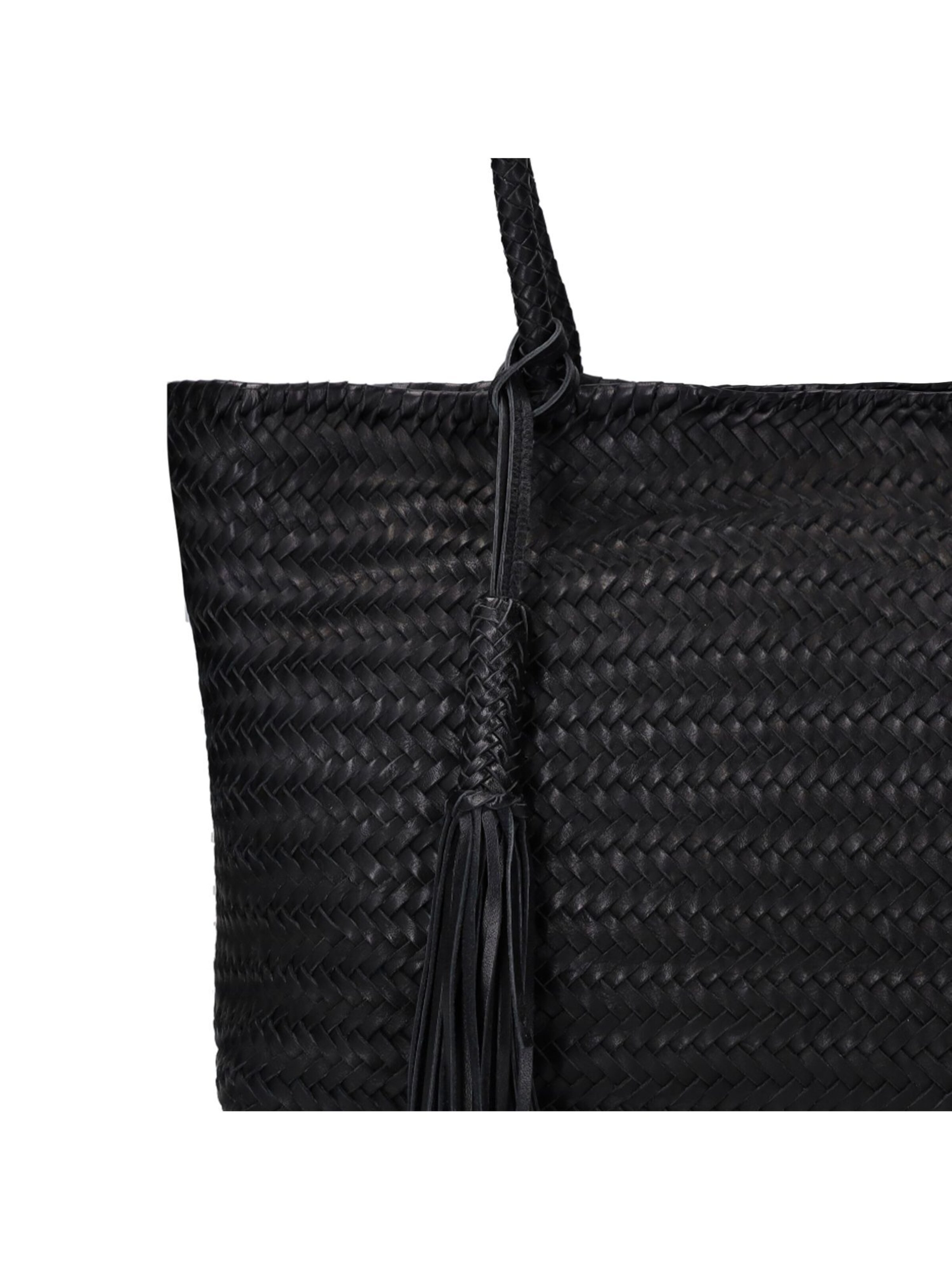 MANFIELD Handtasche in Schwarz