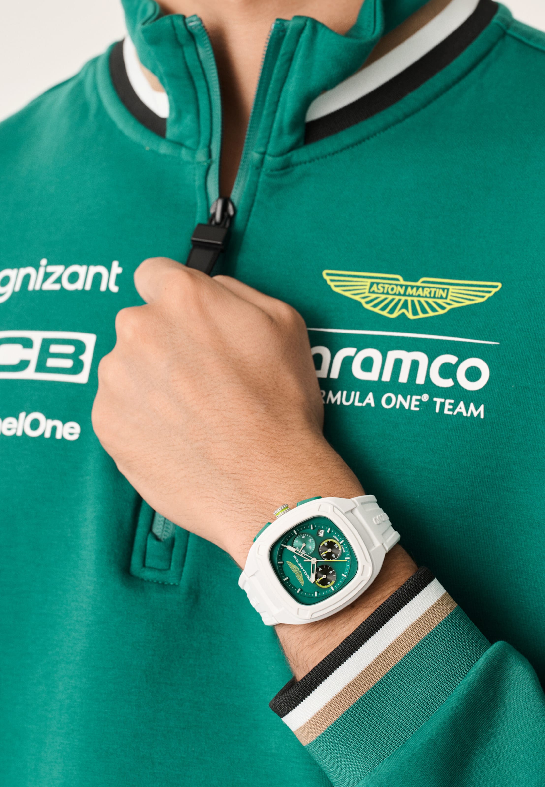 Aston Martin Analog watch 'OVR W' in White