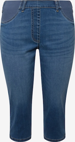 Ulla Popken Jeans in Blauw: voorkant