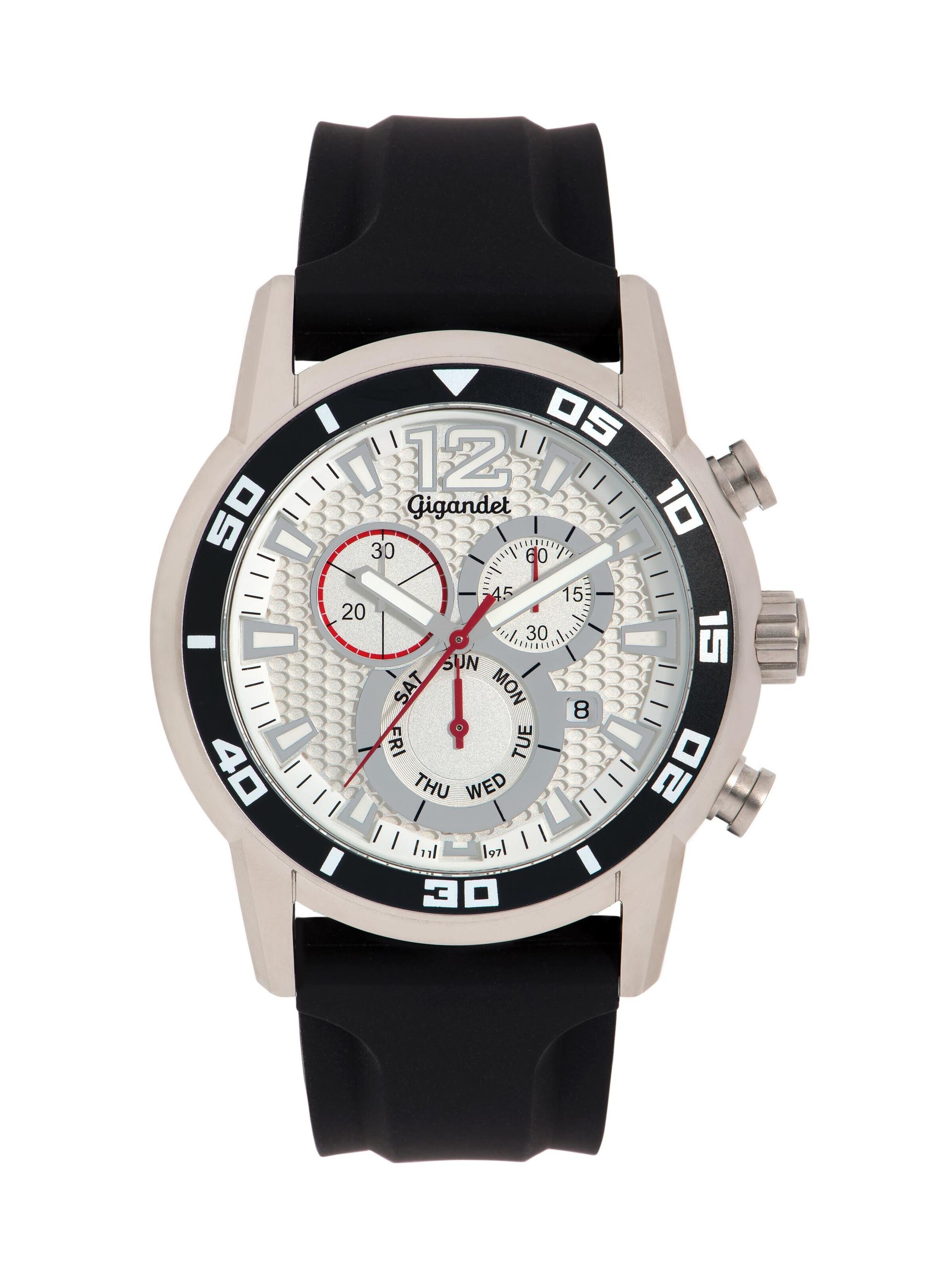 Montre à affichage analogique 'SPEEDBIKE' Gigandet en argent : devant