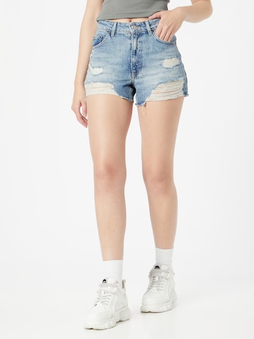 TOPSHOP Regular Shorts in Blau: predná strana