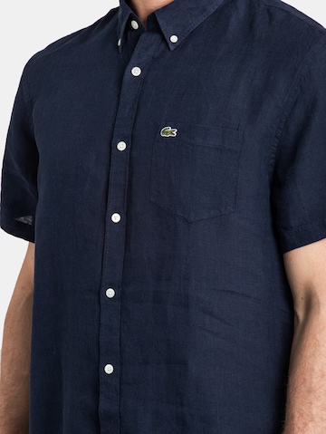 LACOSTE Regular fit Button Up Shirt in Blue