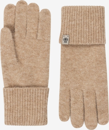 Mezzoguanti 'SNOW TIME' di Roeckl in beige: frontale