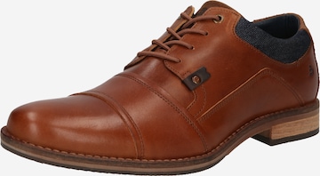 BULLBOXER Lace-Up Shoes in Brown: front