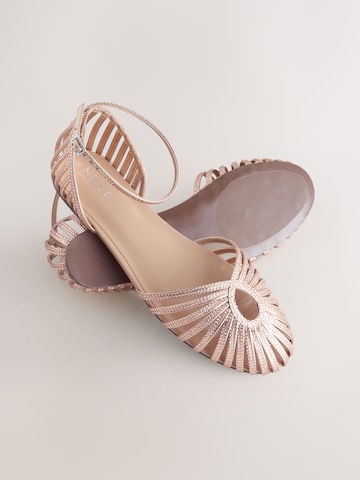 Ballerina con cinturino 'Forever Comfort' di Next in oro