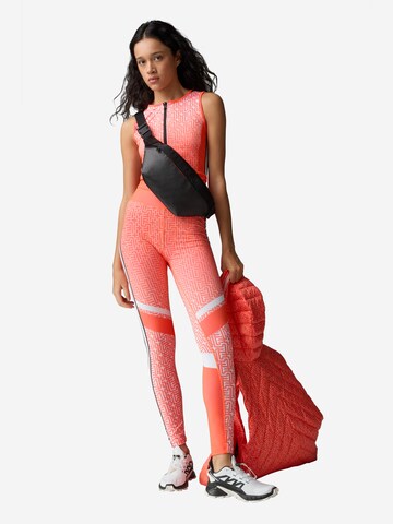 Bogner Fire + Ice Skinny Workout Pants 'Christin' in Orange