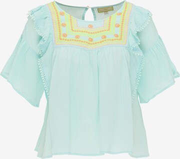 MYMO Blouse in Groen: voorkant