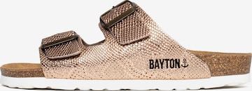 Bayton - Zapatos abiertos 'Atlas' en bronce: frente