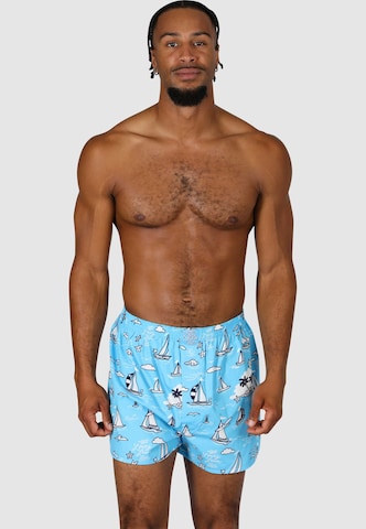Lousy Livin Boxershorts Set 'Cap du Lousy' in Blau: Vorderseite