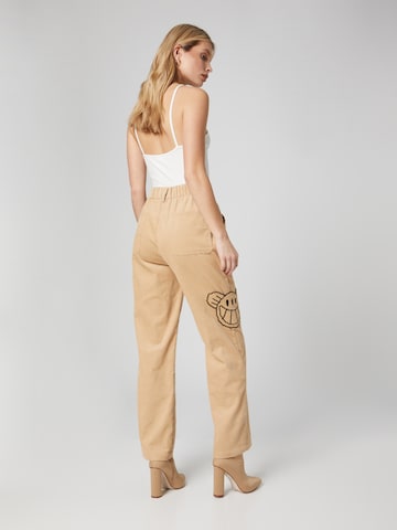 Smiles - Bootcut Pantalón 'Lias' en beige