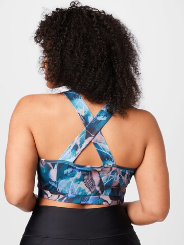 Zizzi Bralette Bra 'AHEATHER' in Blue