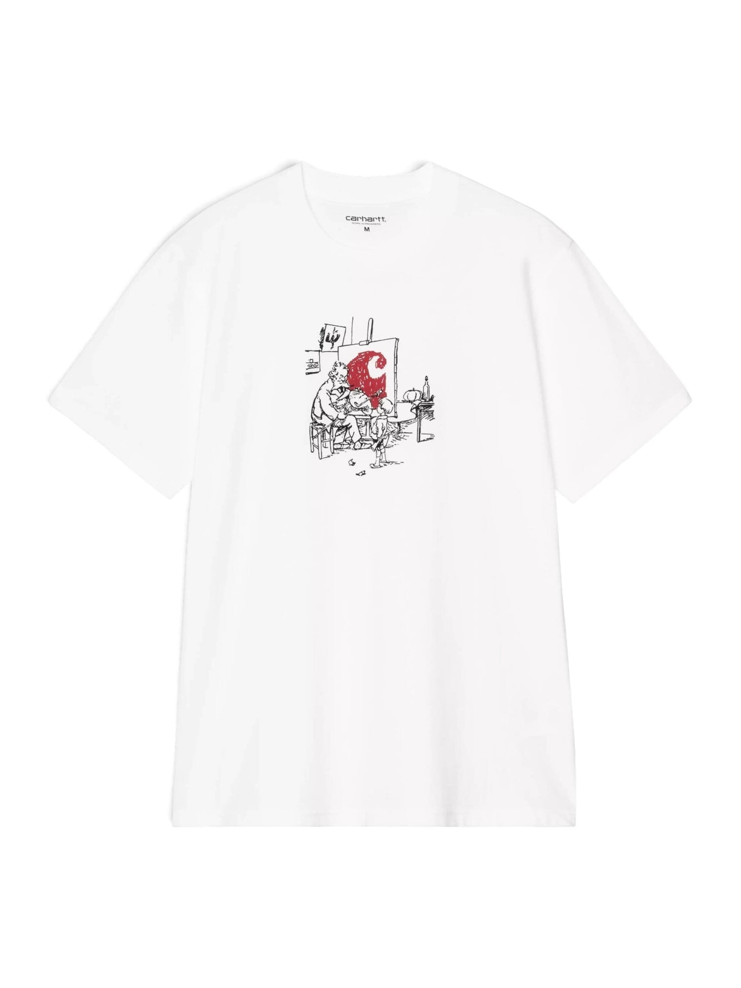 Carhartt WIP Shirt 'OLD PAINTER T-SHIRT WHITE' in XS in de kleur Wit, Productweergave