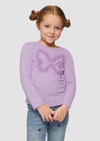 s.Oliver T-shirt i lila: framsida