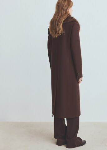 MANGO Winter Coat in Brown