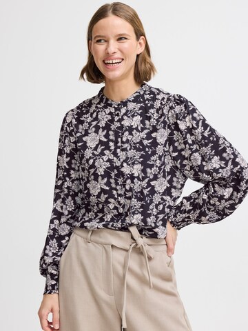 b.young Blouse ' BYJOSA AOP SMOCK BLOUSE' in Black