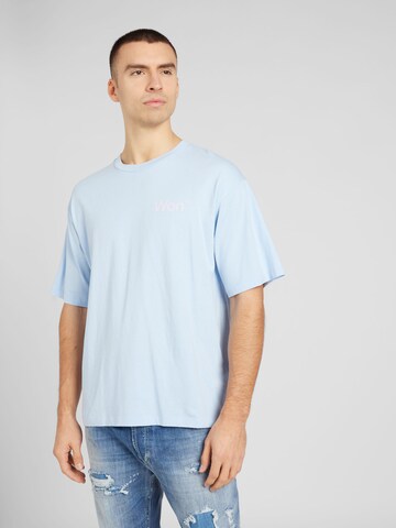 Won Hundred Shirt in Blauw: voorkant