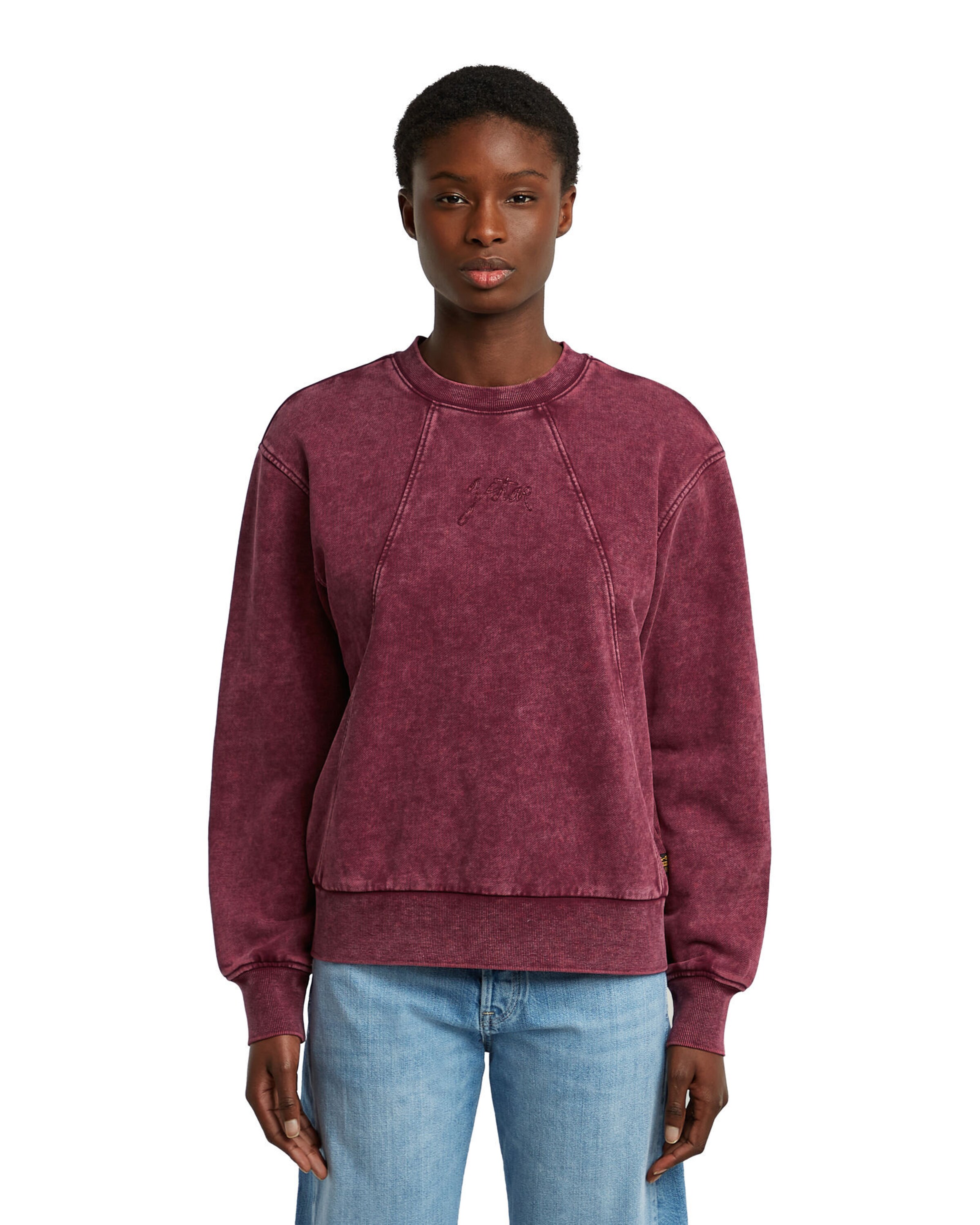 G-STAR Sweatshirt in Rot: Vorderseite