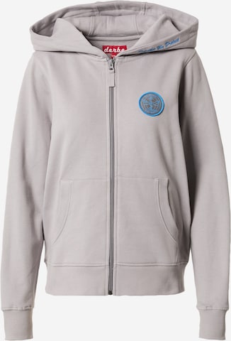 Derbe - Sudadera con cremallera 'Seehase' en gris: frente