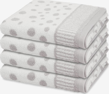 ROSS Towel 'Punkte allover' in Grey: front