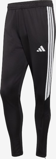 S/įprastas ilgis dydžio Sportinės kelnės 'Tiro 26 Essentials' iš ADIDAS PERFORMANCE, spalva – juoda / balta, Prekių apžvalga