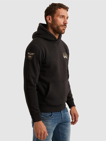 PME Legend Collegepaita 'Hoodie with artwork' värissä musta