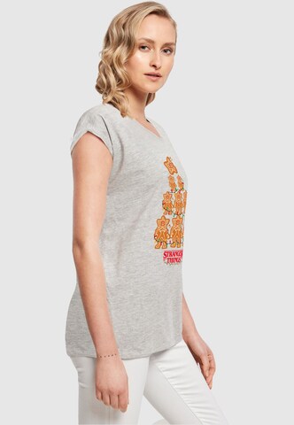 ABSOLUTE CULT Shirt 'Stranger Things - Gingerbread' in Grey