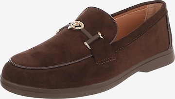Ital-Design Slipper in Braun: Vorderseite