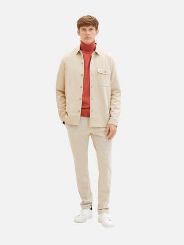 TOM TAILOR Regular Fit Hemd in Beige